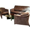 LEOLUX Sofa Bora Bèta  & 2x Sessel Excalibur 904