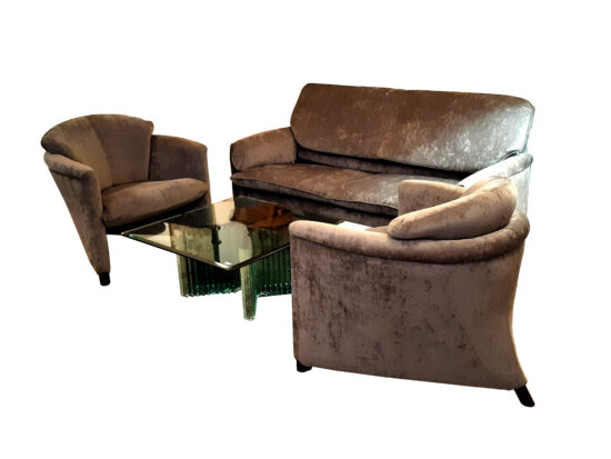 LEOLUX Sofa Bora Bèta  & 2x Sessel Excalibur 904
