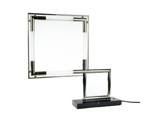 Tischleuchte Quadro von Jacques Adnet